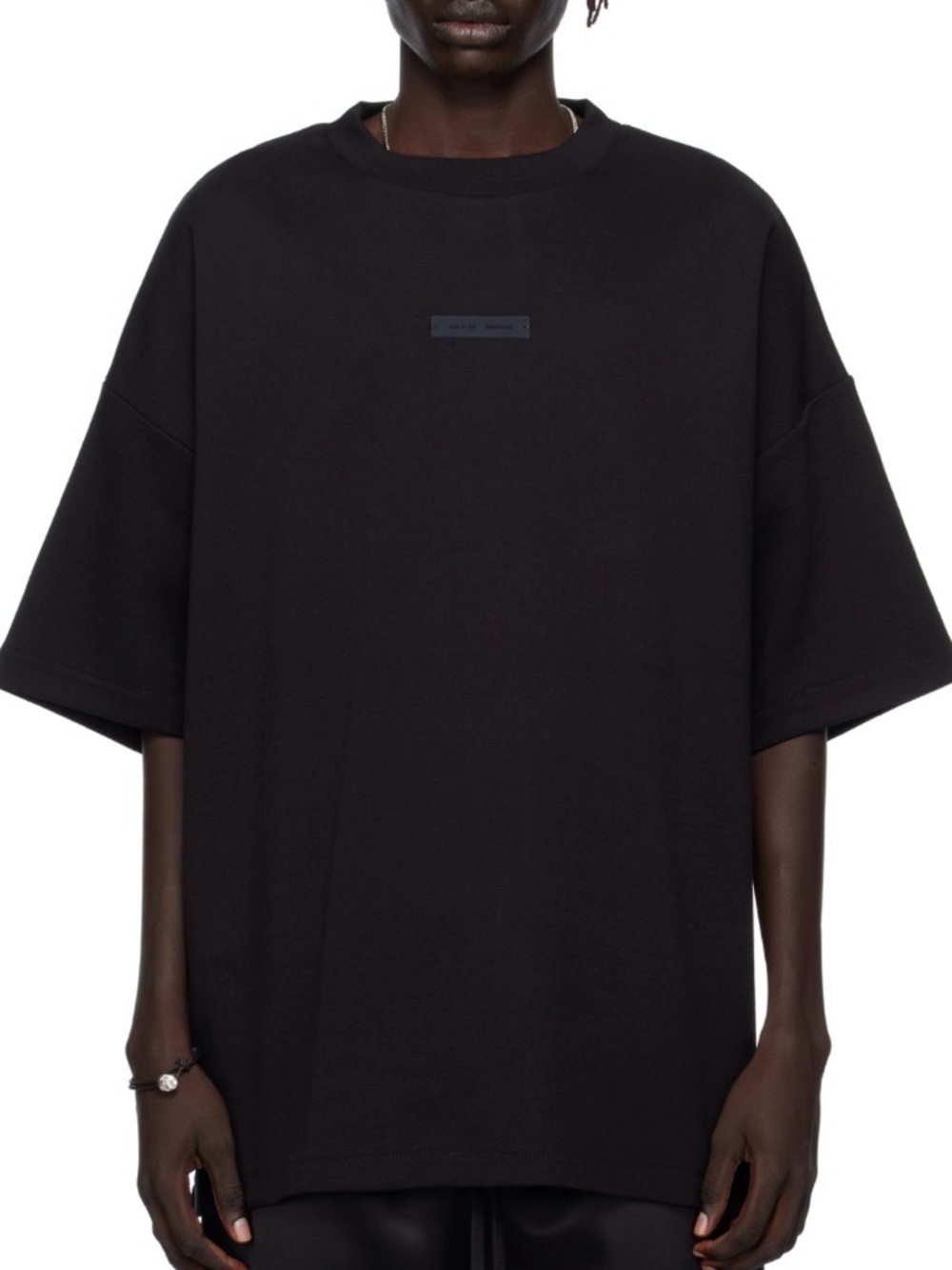 Essentials Fear of God Black Oversized Crew Neck T-Shirt Unidex Size Small